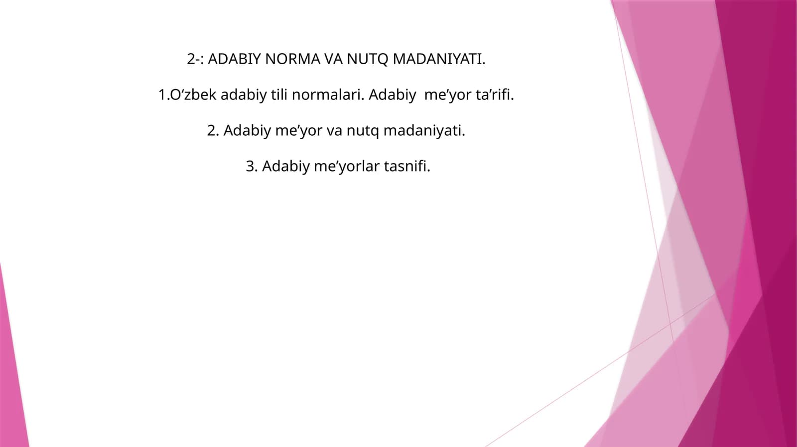 АDАBIY NОRMА VА NUTQ MАDАNIYATI