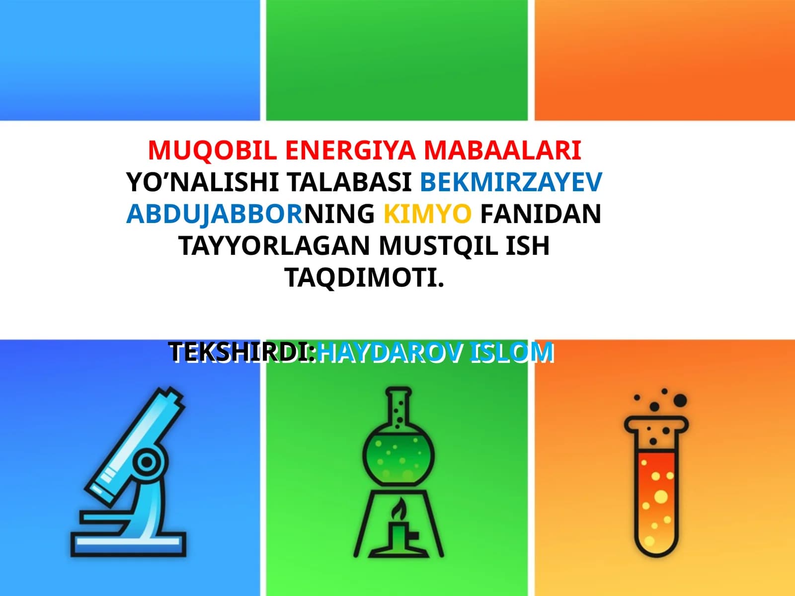 MUQOBIL ENERGIYA MABAALARIYO’NALISHI