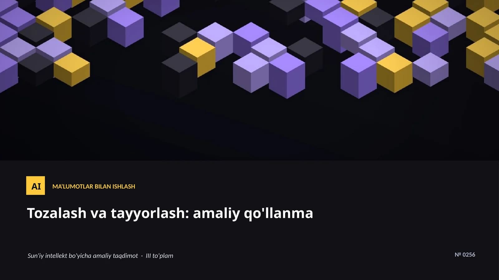 Tozalash va tayyorlash: amaliy qo'llanma