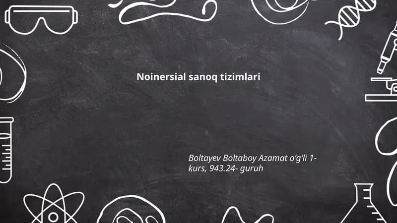 Noinierial sanoq tizimlari