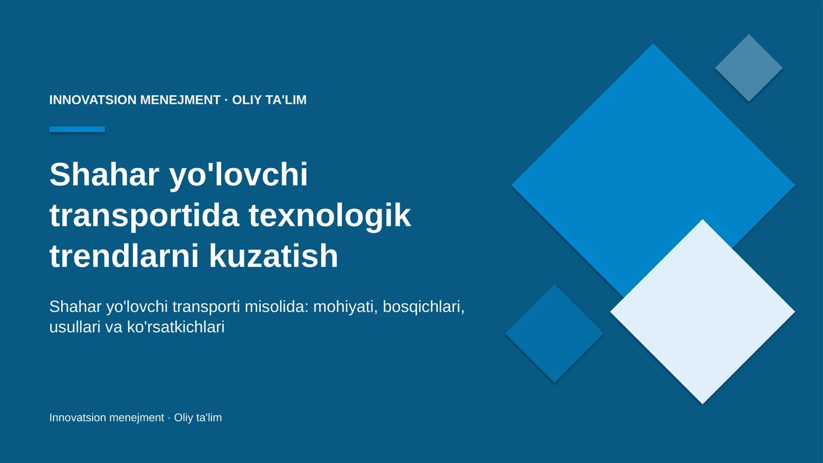 shahar yo'lovchi transportida texnologik trendlarni kuzatish 4253