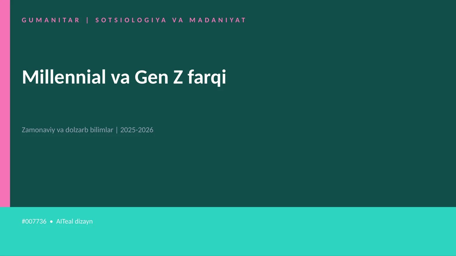 Millennial va Gen Z farqi
