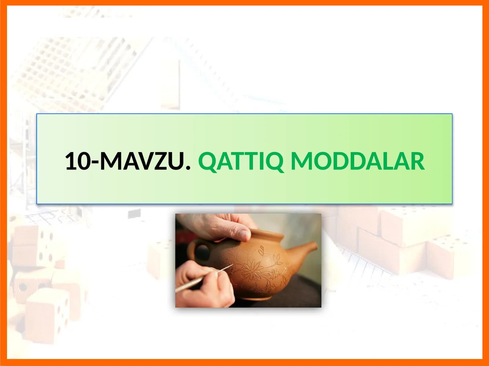 MAVZU.QATTIQ MODDALAR