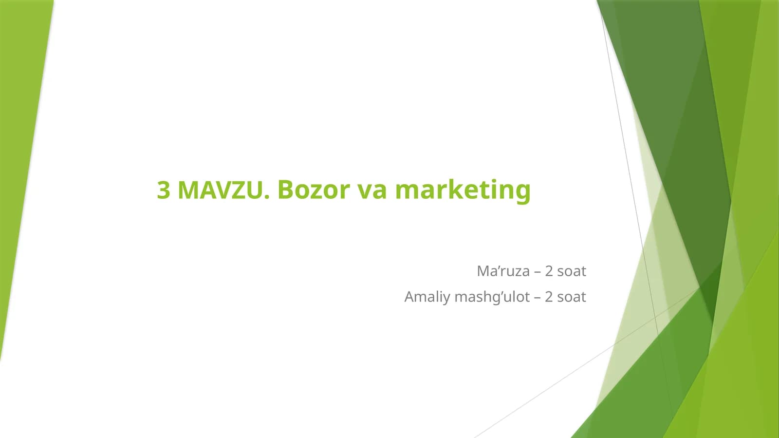 Bozor va marketing