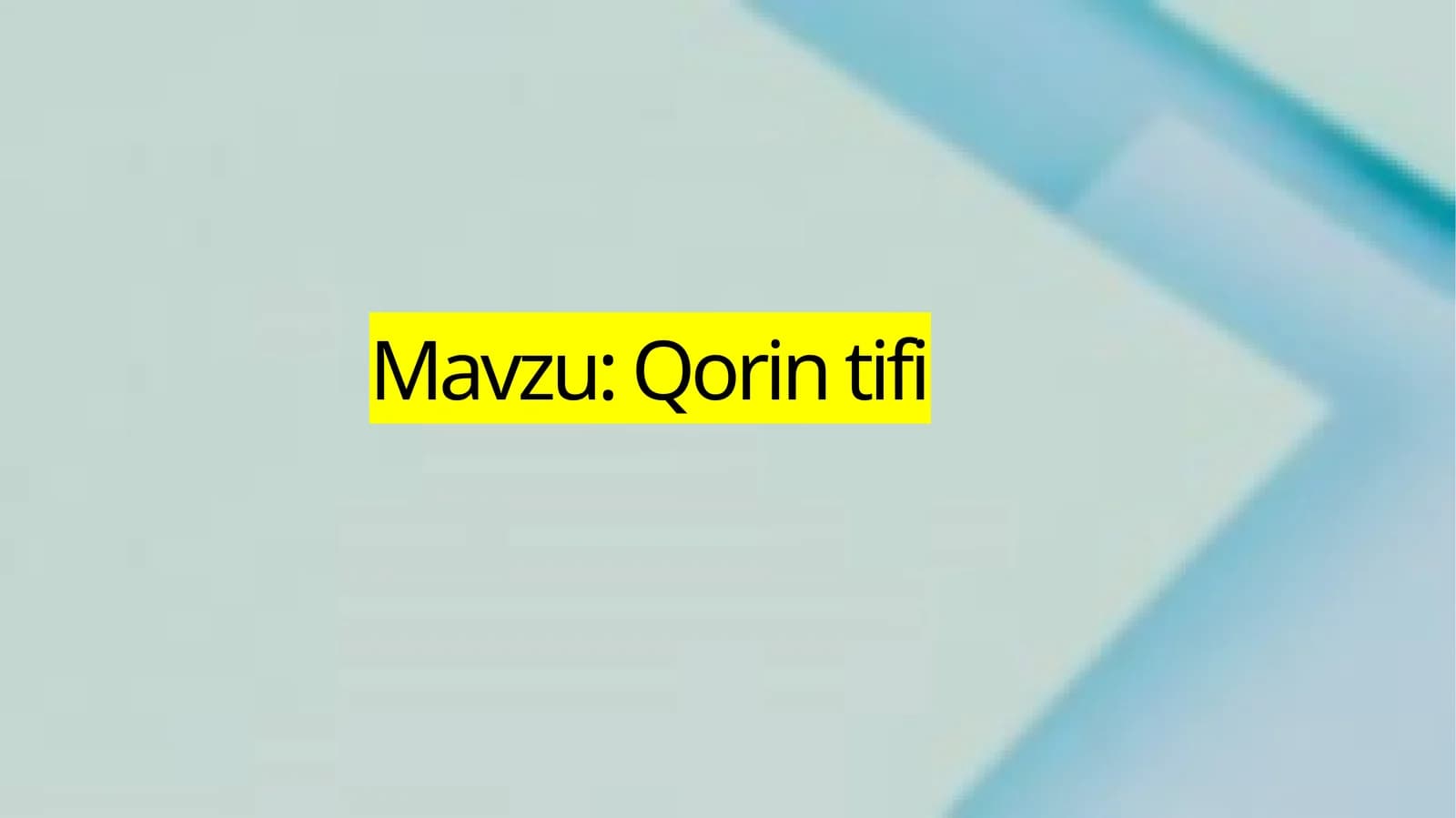 Qorin  tifi