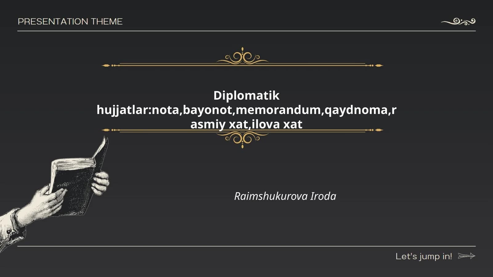 Diplomatik hujjatlar