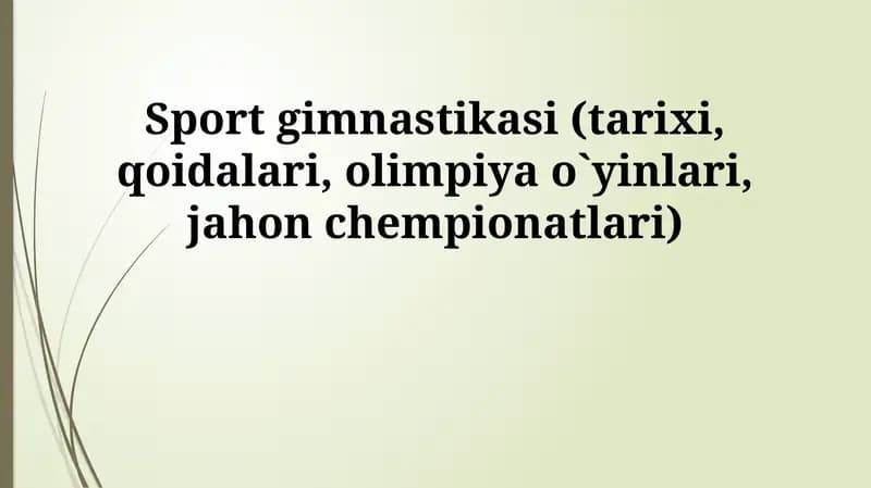 Badiiy gimnastika 19-asrda Evropada