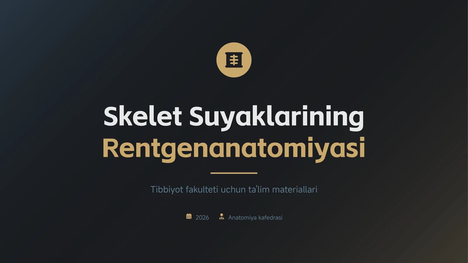 Skelet suyaklarining rentgenanatomiyasi