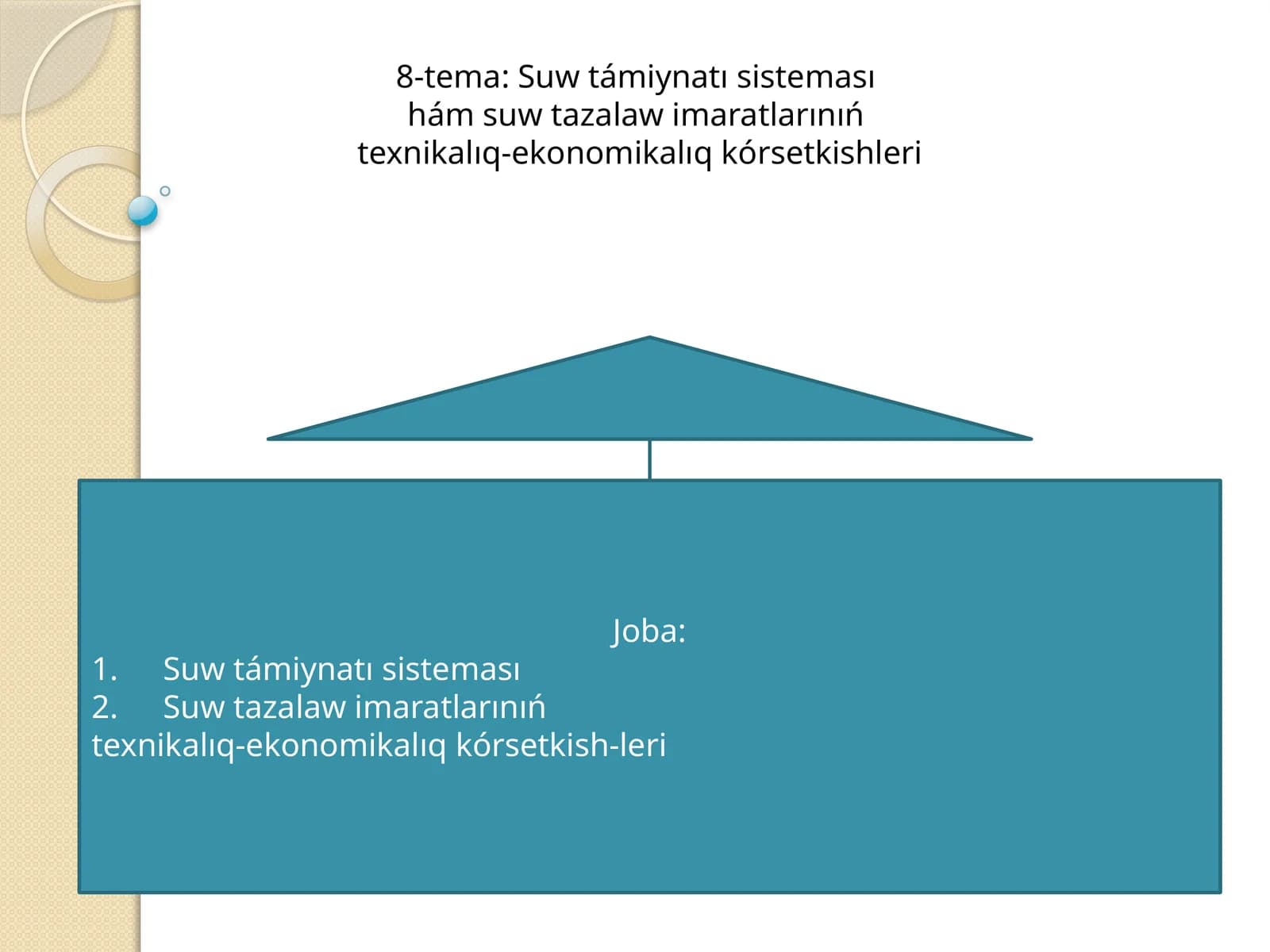 Suw támiynatı sisteması