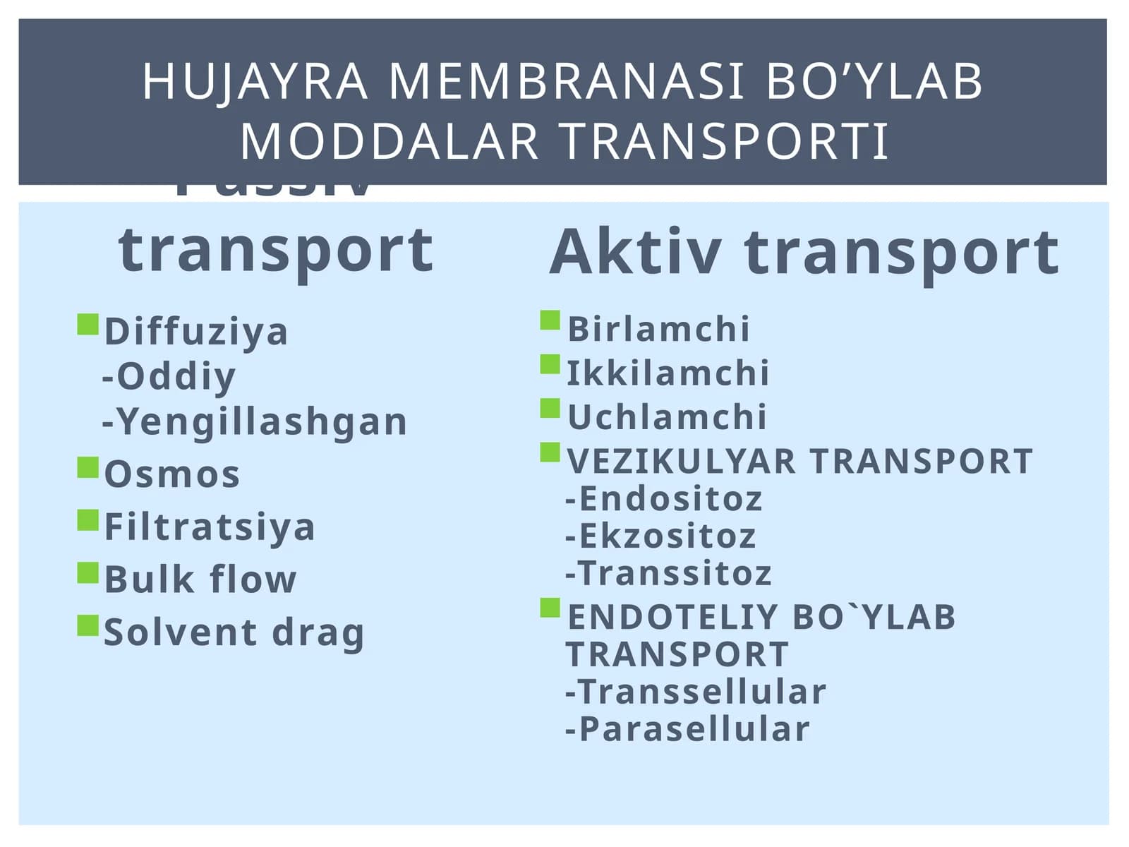 Passivtransport