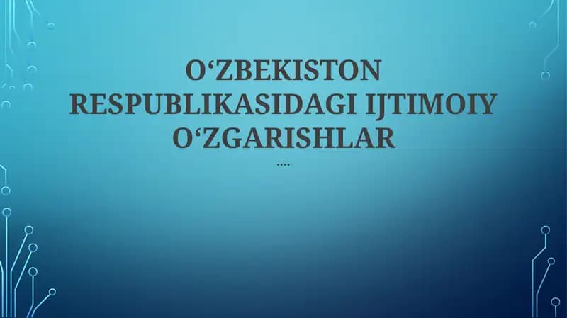 Ta'lim va Savodxonlik Darajalari