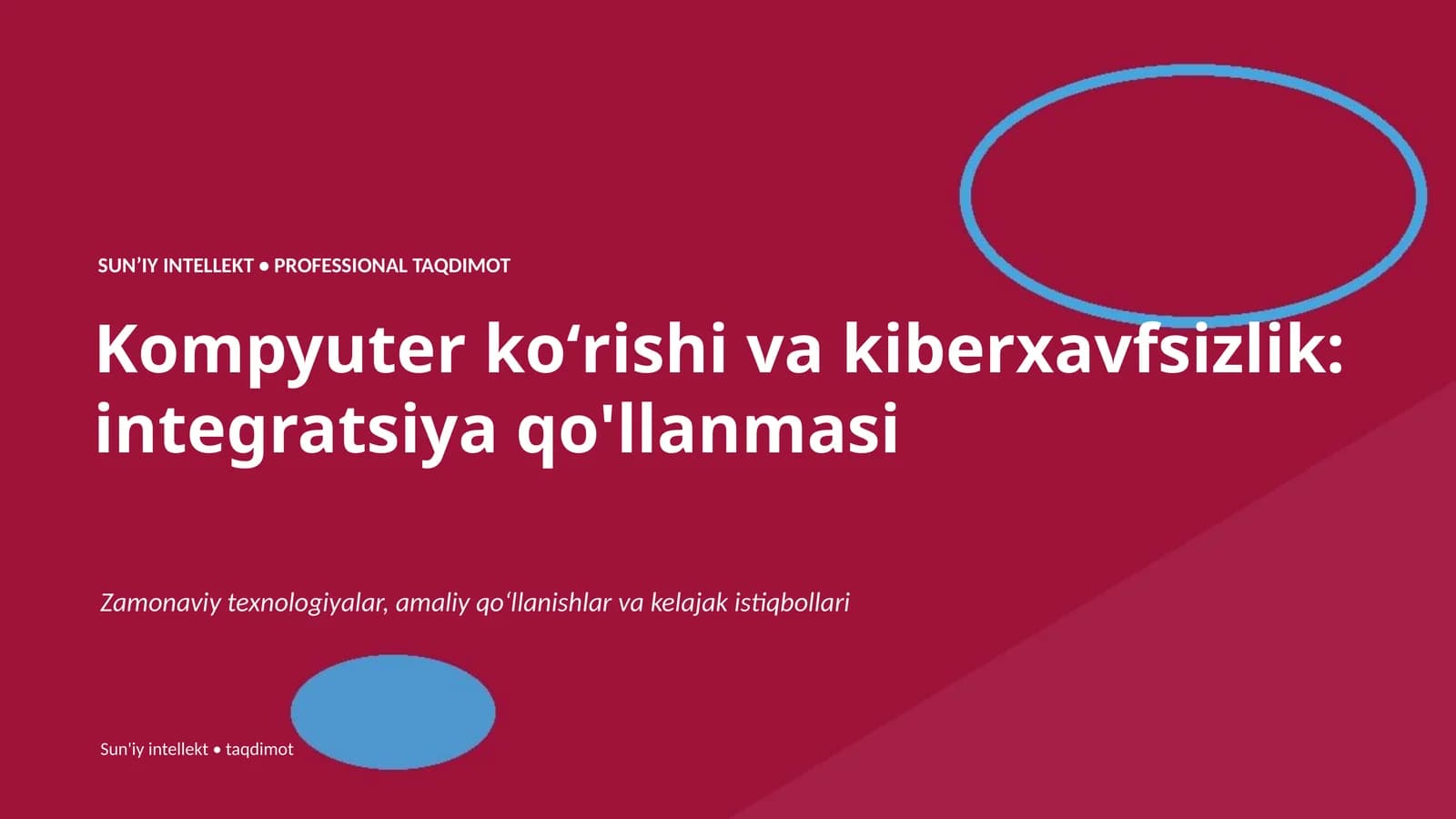Kompyuter koʻrishi va kiberxavfsizlik: integratsiya qo'llanmasi