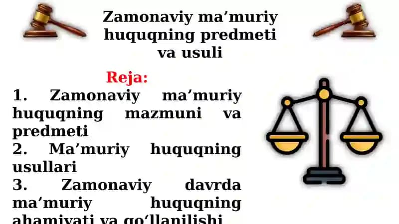 Zamonaviy ma’muriy huquq
