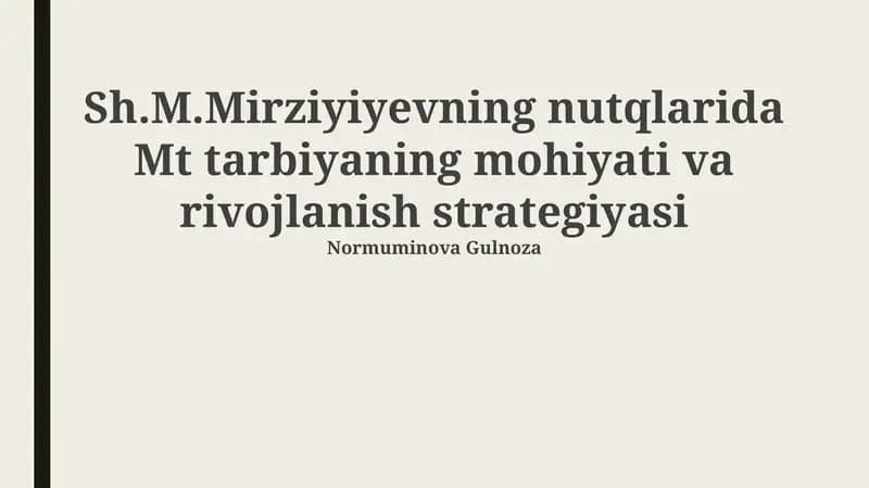 Yoshlar Tarbiyasi va Ma'naviy-Axloqiy Kamol