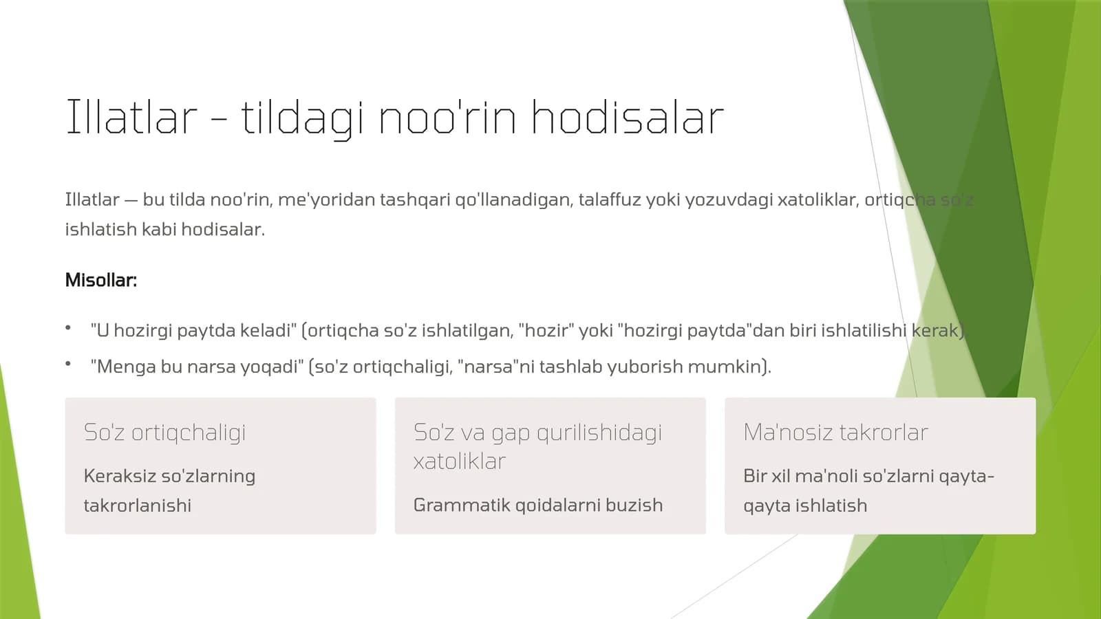 Eskirgan so'zlar