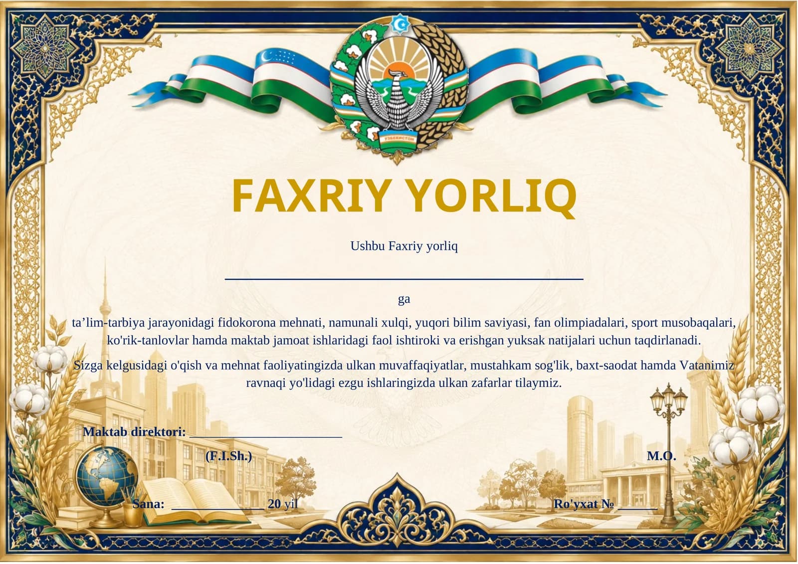 FAXRIY YORLIQ