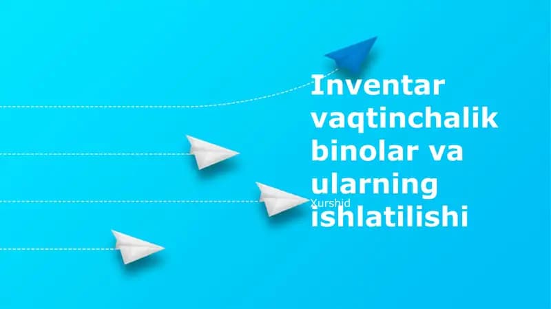 Vaqtinchalik inshootlar