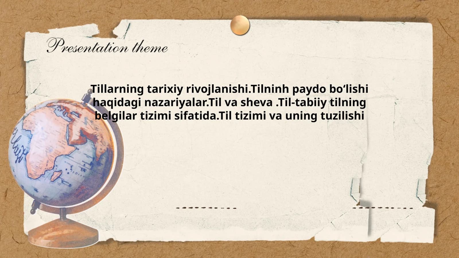 Tillarning tarixiy rivojlanishi