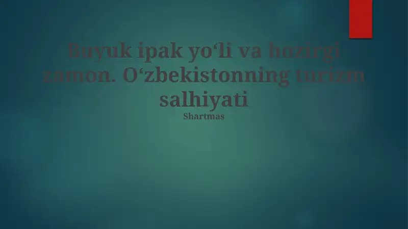 Buyuk Ipak Yo'li
