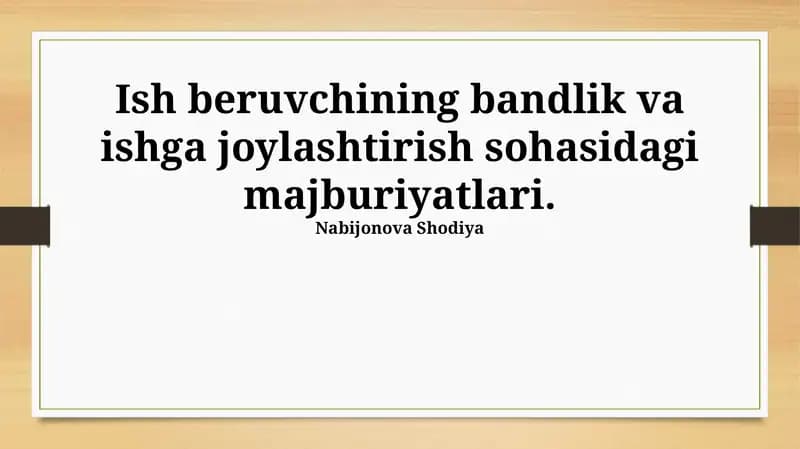 Mehnat nizolari vaularini hal qilish
