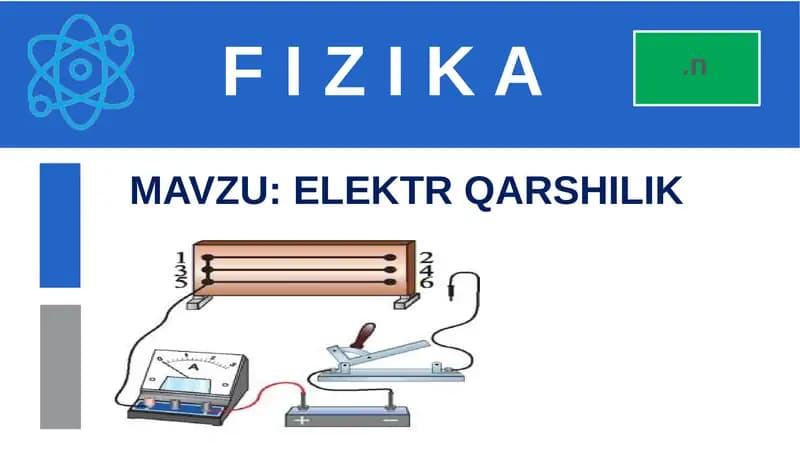 ELEKTR QARSHILIK