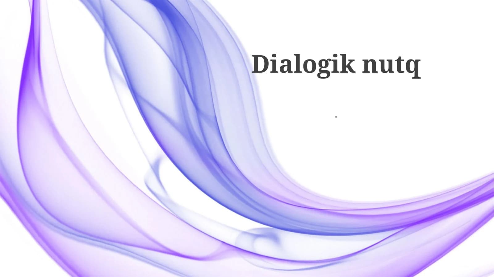 Dialogik nutq