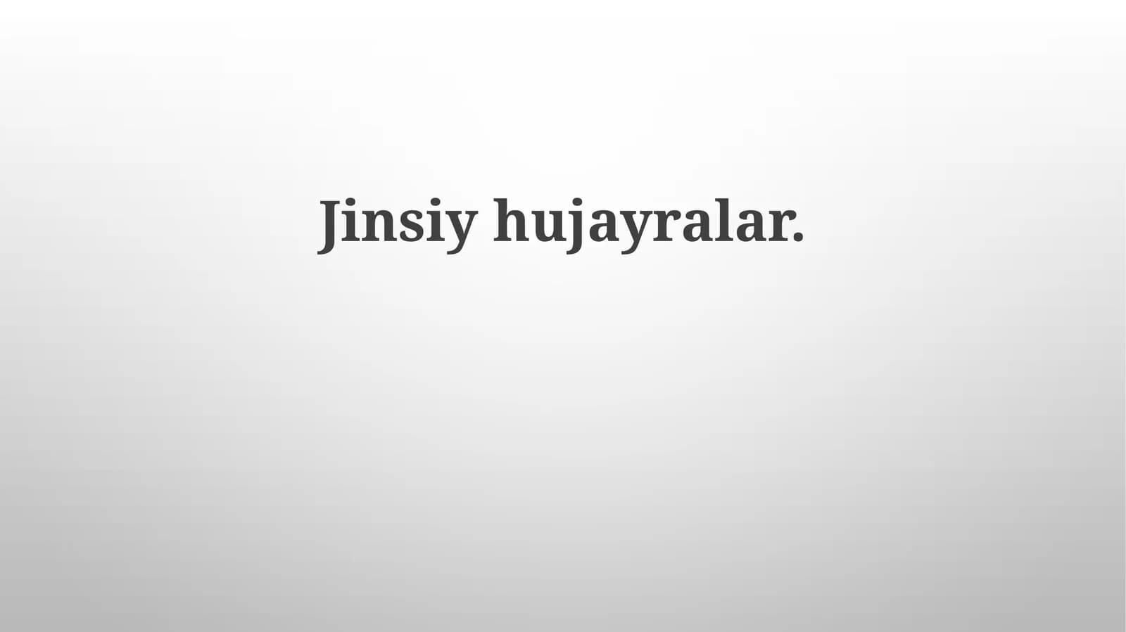 Jinsiyhujayralar