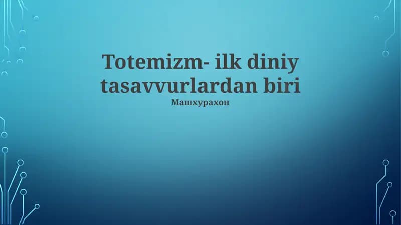 Totemizm