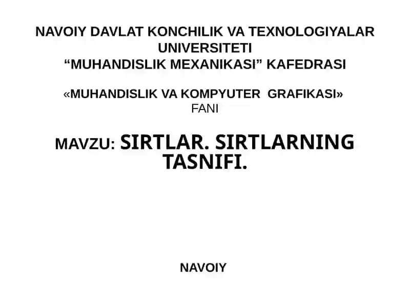 Muhandislikva Kompyutergrafikasi