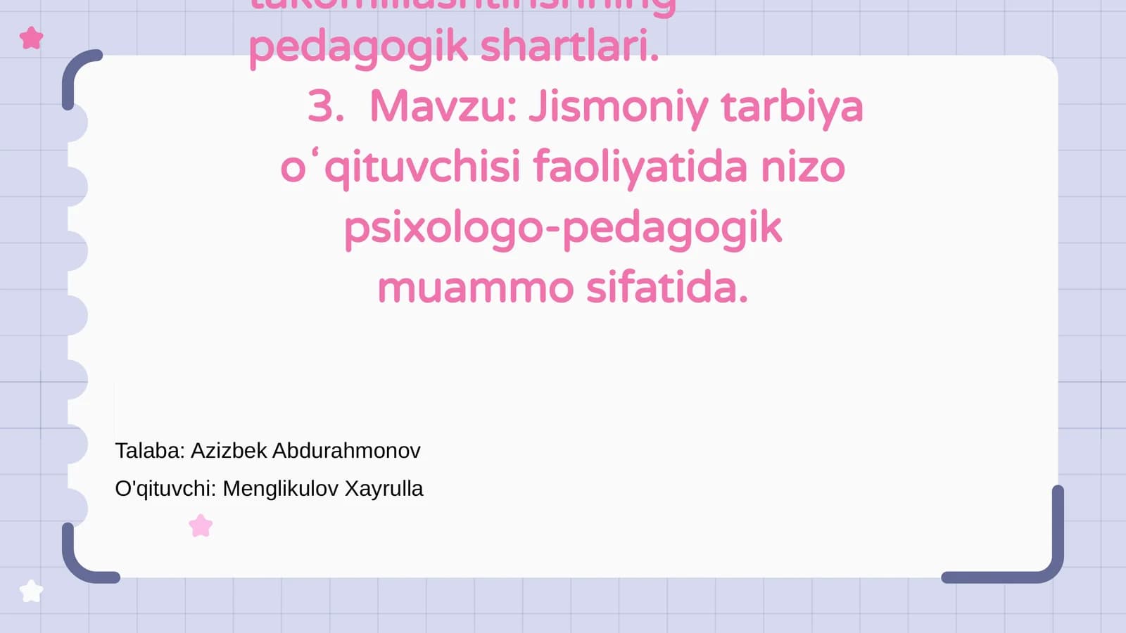 Sport pedagogikasi novatorlari