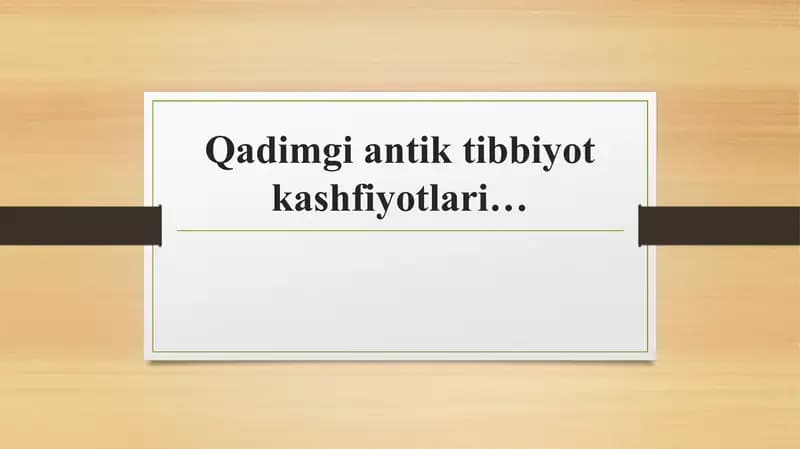 Qadimgi Sharq dati bbiyot kashfiyotlari