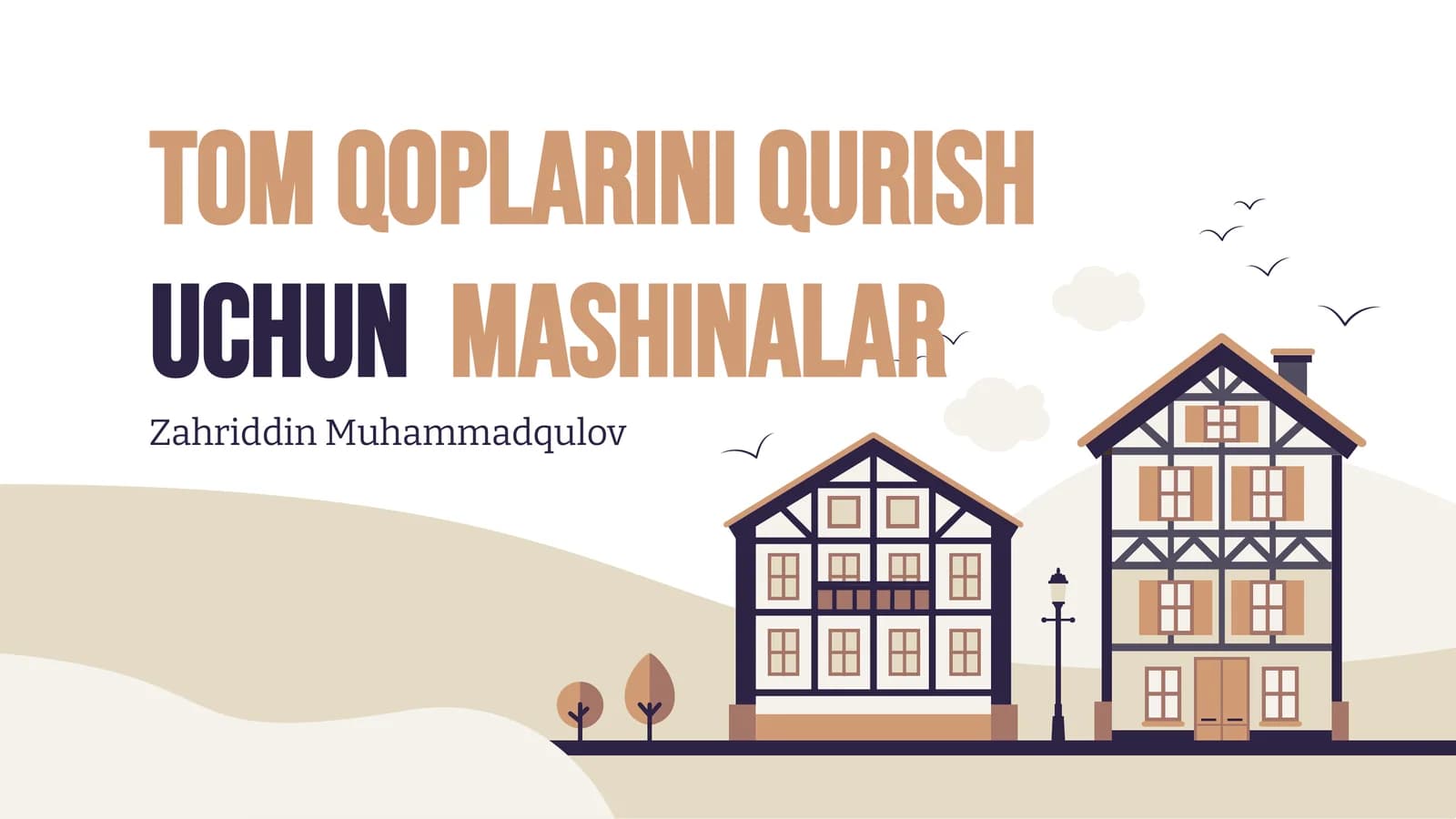 Tom qoplarini qurishuchunmashinalar