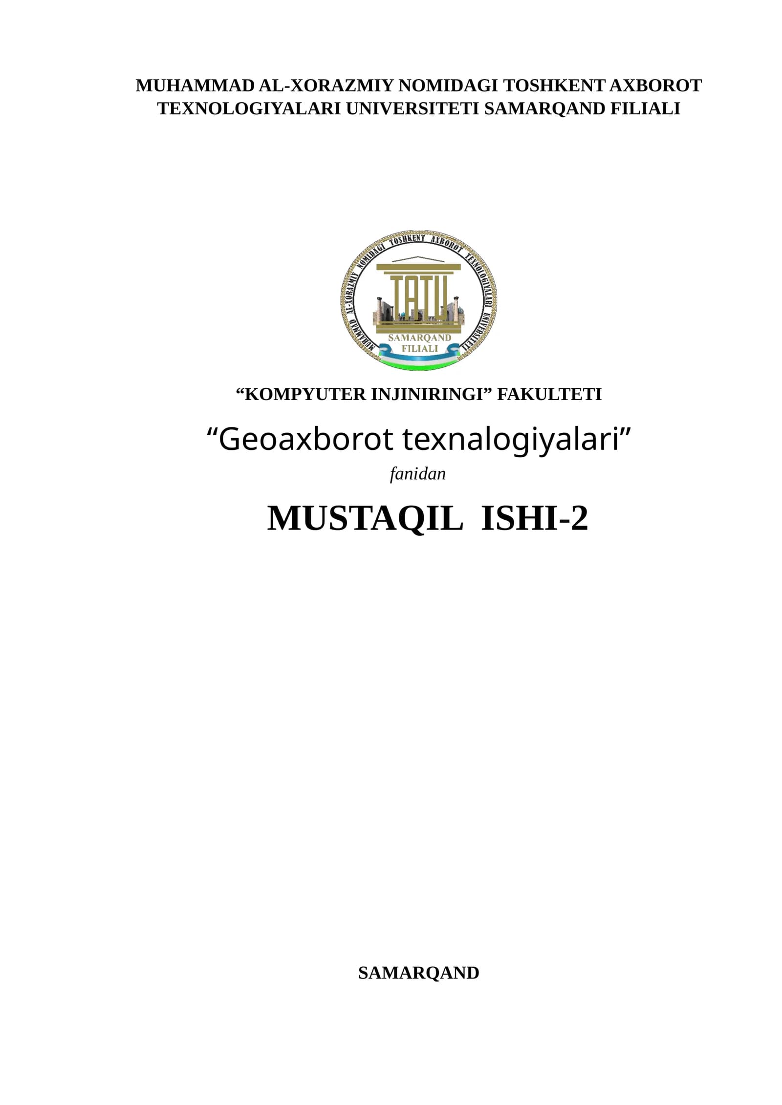 Geoaxborot texnalogiyalari