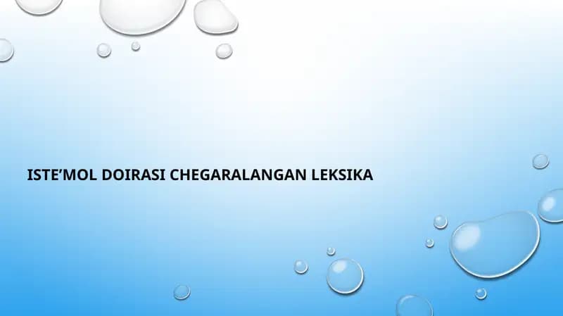 Iste’mol doirasi chegaralangan leksika