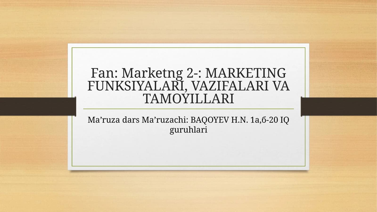 Marketingan introduction