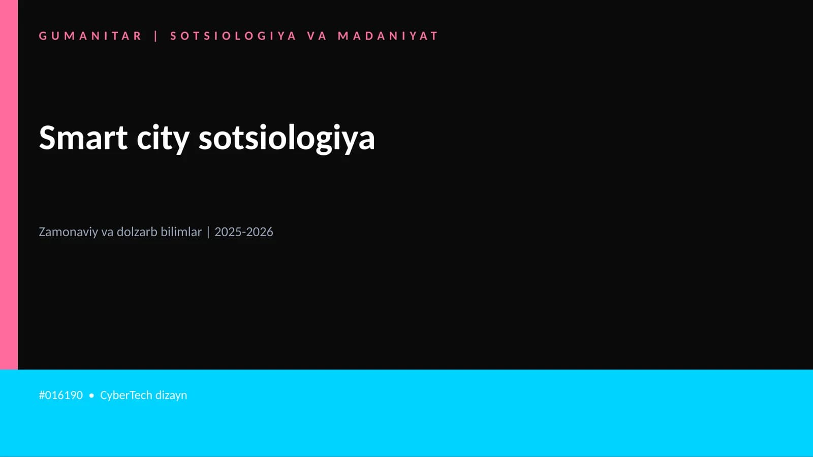 Smart city sotsiologiya