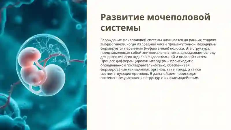эмбриогенез мочеполовых органов