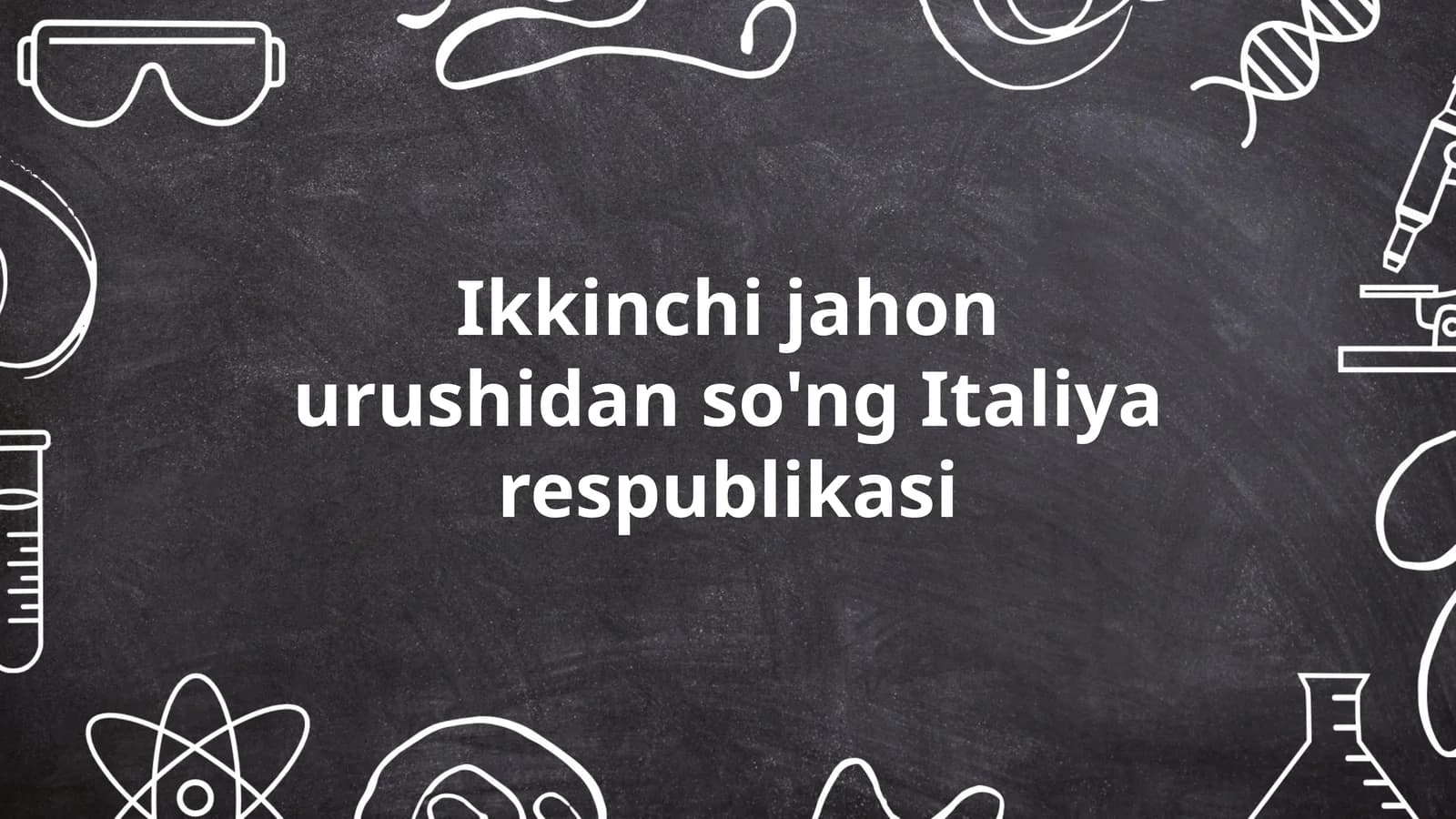 Ikkinchi jahon urushidan so'ng Italiya respublikasi