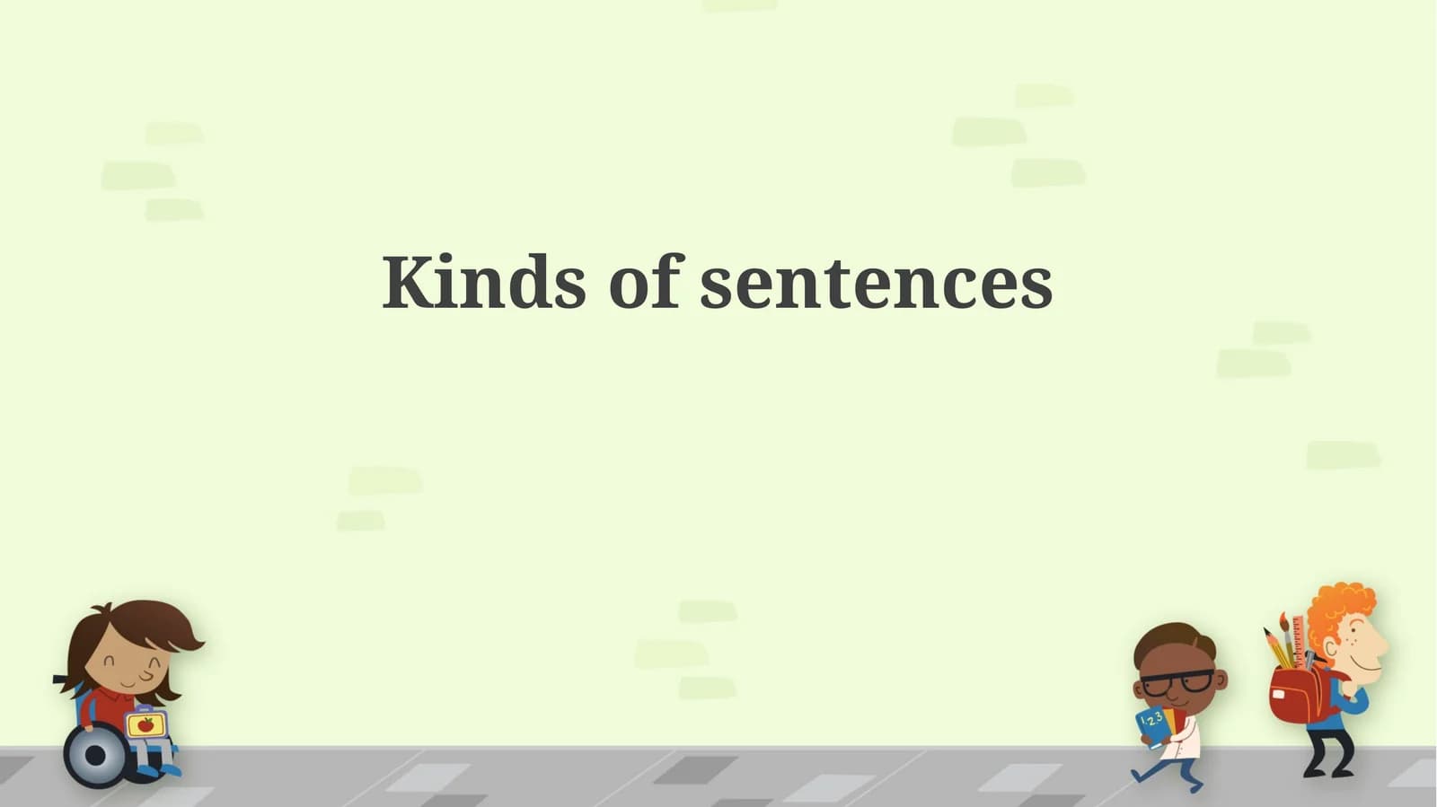 Kinds of sentences