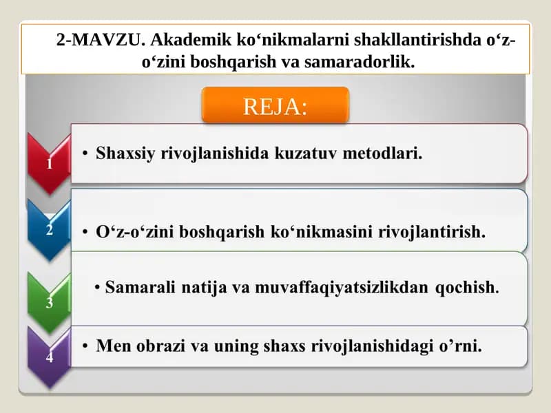 Metod shakllantirish
