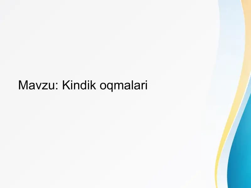 Kindik oqmalari