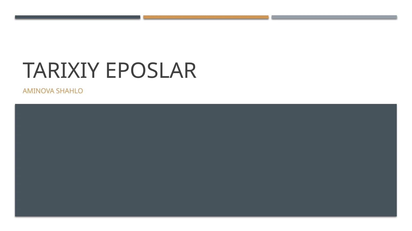 Tarixiy eposlar