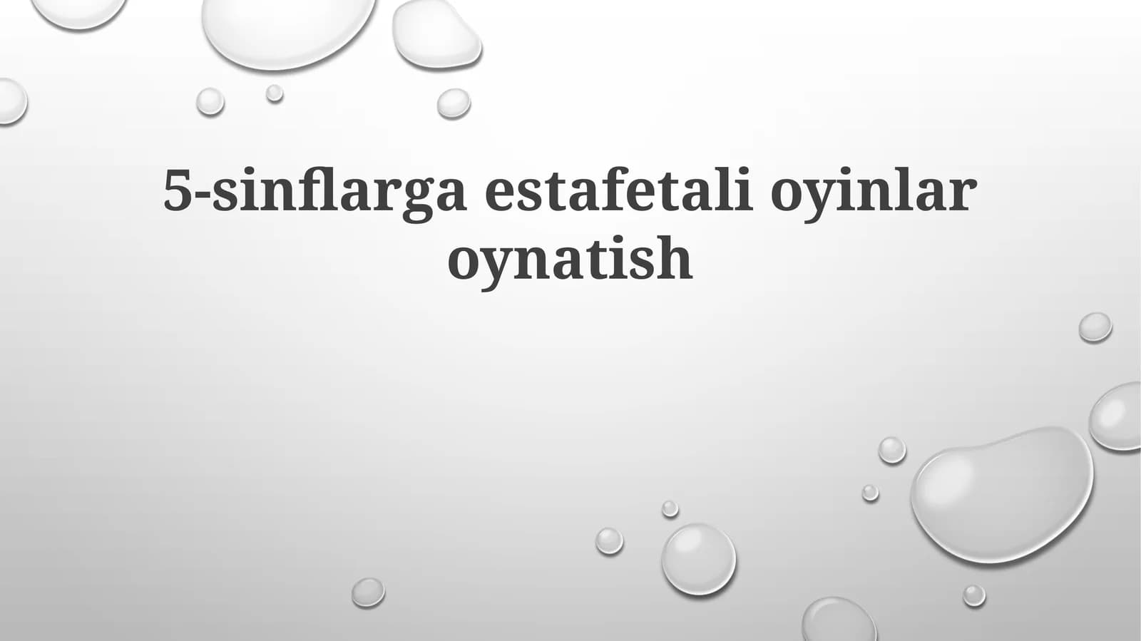 Estafeta li o'yinlar