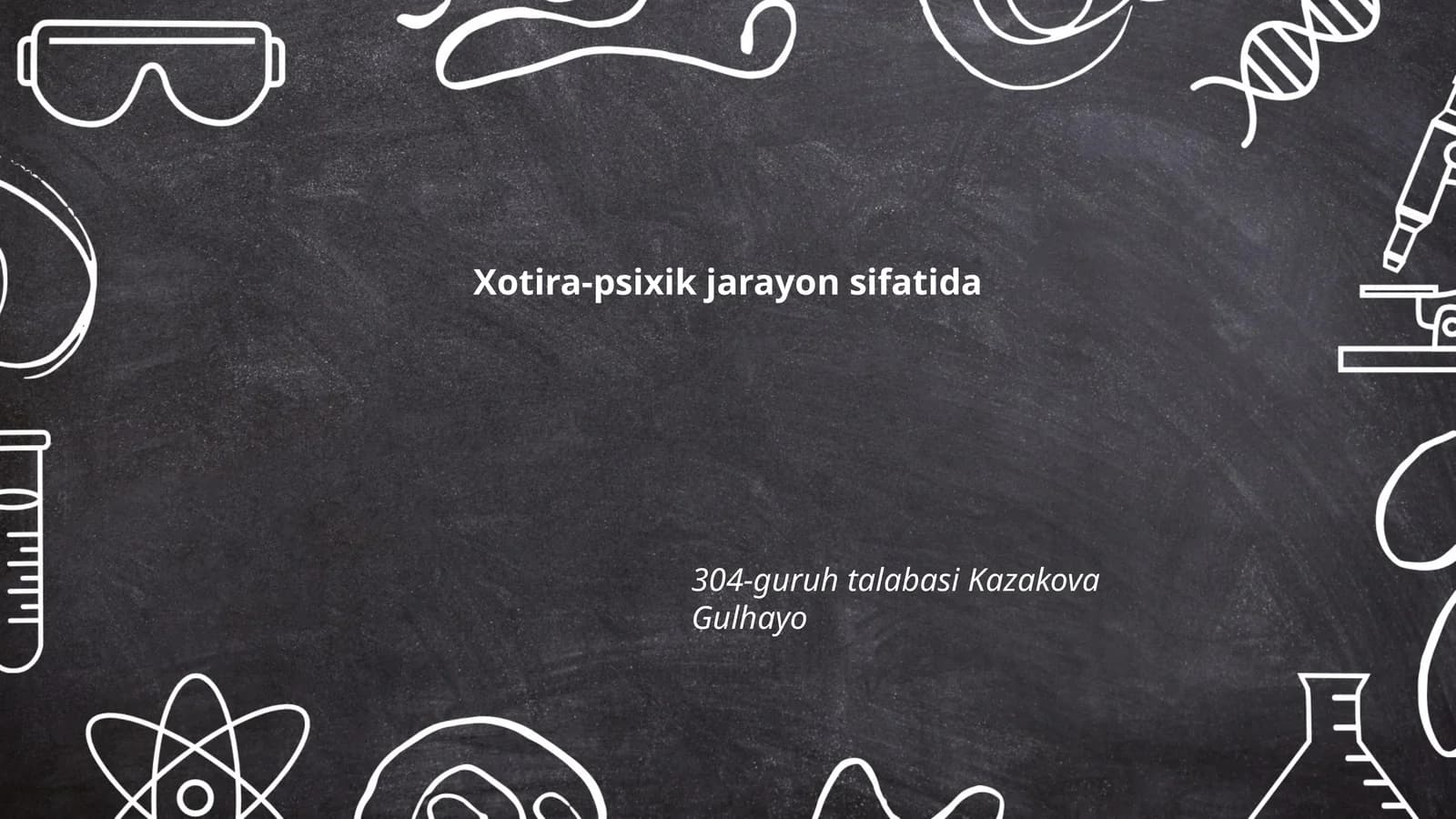 Xotira-psixik jarayon sifatida