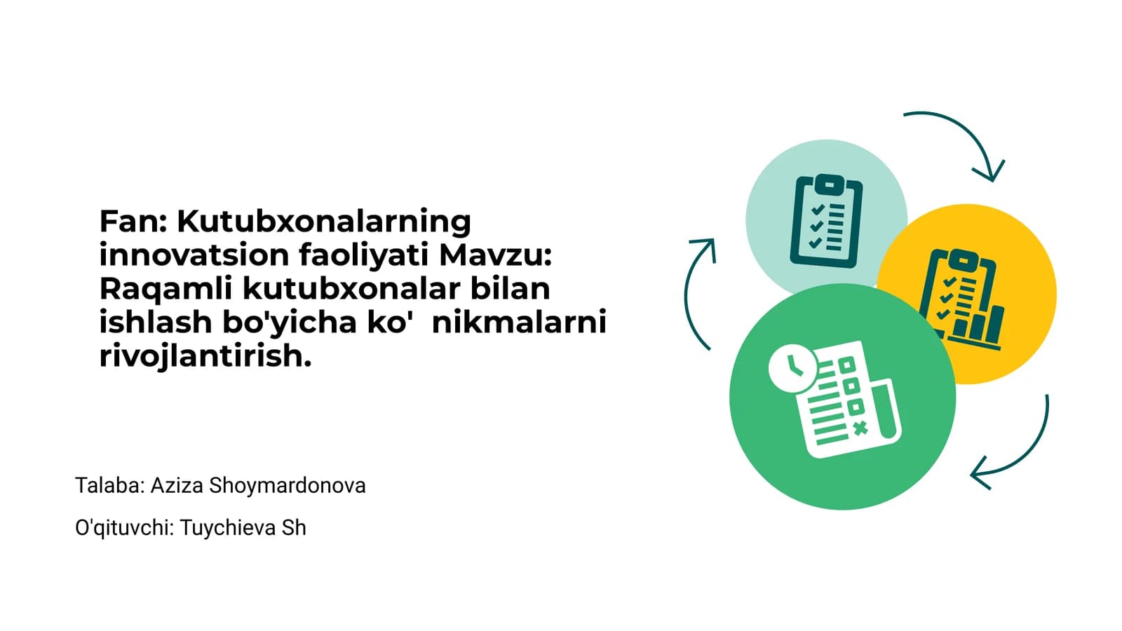 Kutubxonalarning innovatsion faoliyati