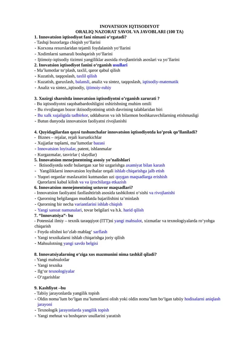 Innovatsion iqtisodiyot