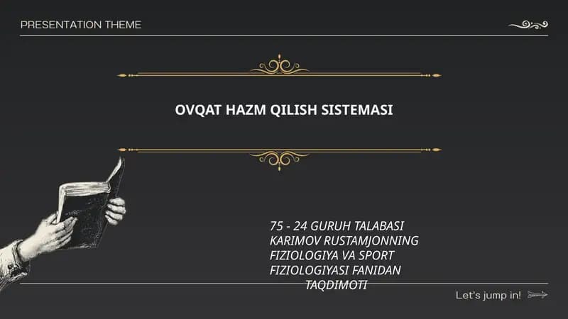 OVQAT HAZM QILISH SISTEMASI