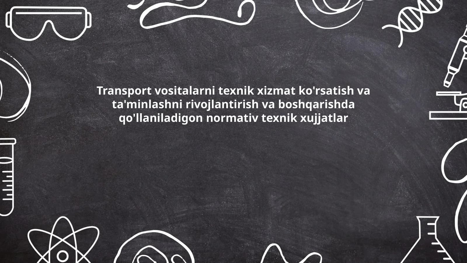 Texnik xizmat ko'rsatish standartlari