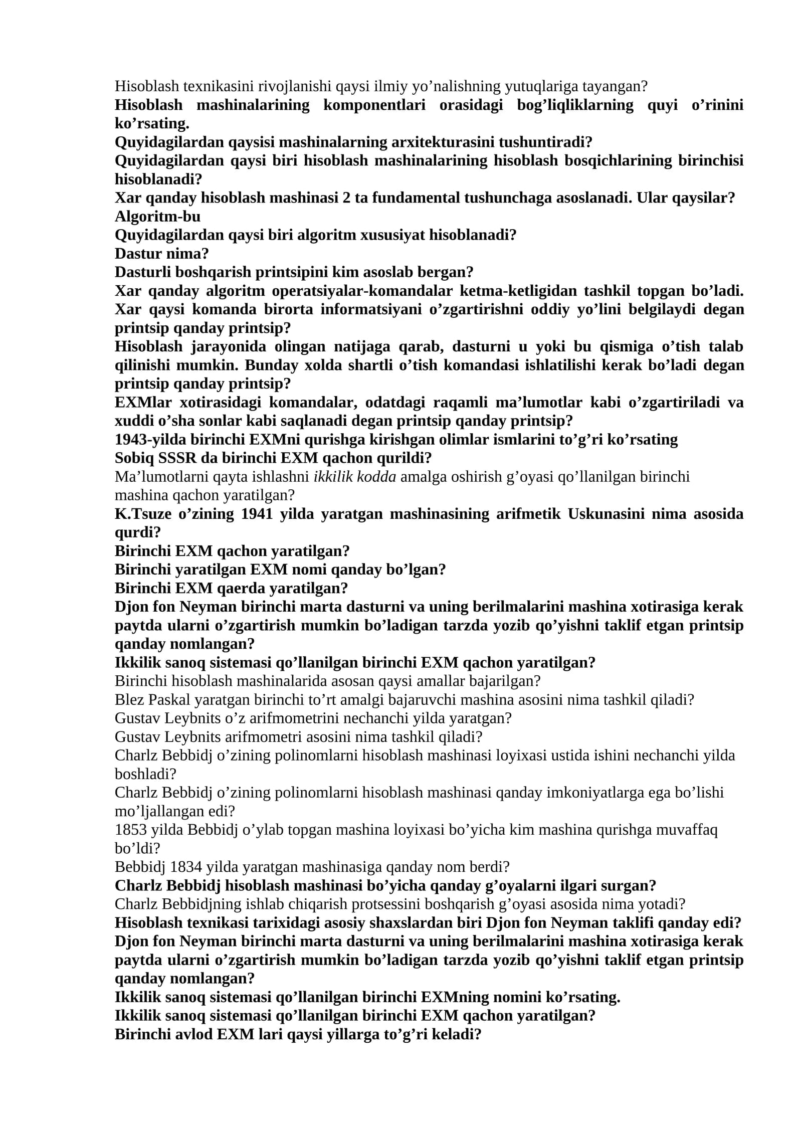 Hisoblash texnikasi