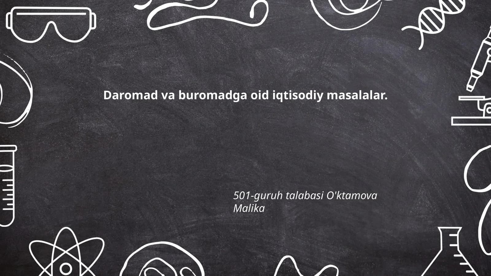 Daromad va buromadga oid iqtisodiy masalalar